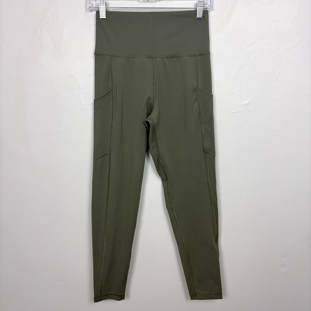 American Eagle The Everything Pocket Legging Olive Green Athleisure Medium‎